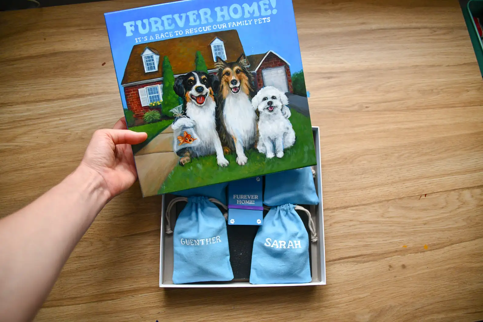 She Turned Her Family’s Memories Of Their Lost Pets Into A Custom Board Game, And Their Reaction Was Everything